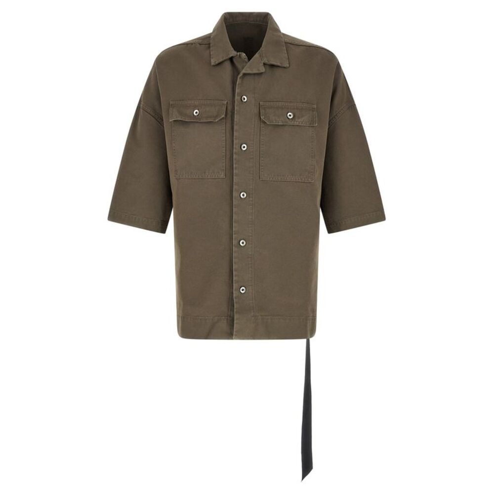 DRKSHDW Gray Cotton Men's Blouse